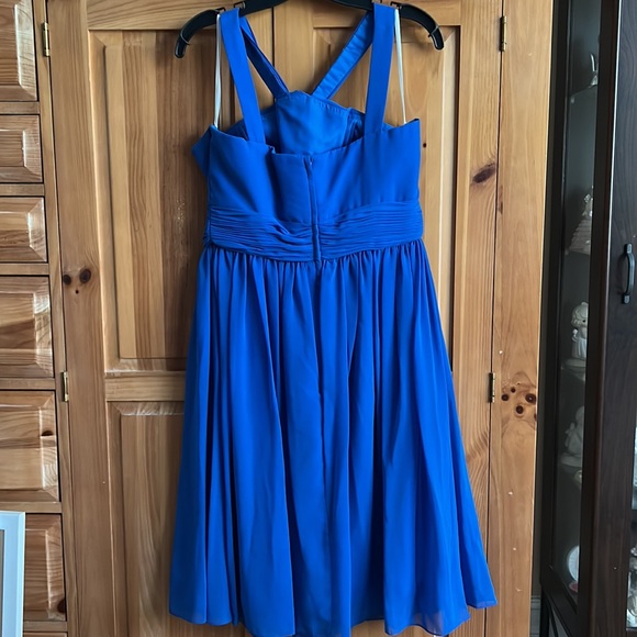 Blue knee length dress - Picture 4 of 5